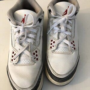 ​Nike Air Jordan 3 Retro GS White Cement Reimagined 5.5 Youth Sneaker DM0967-100